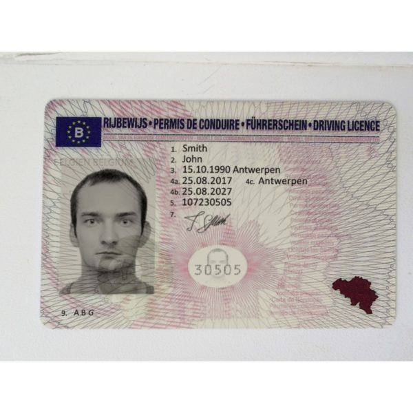 Belgium driver's licence