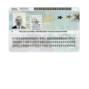 USA permanent residence card