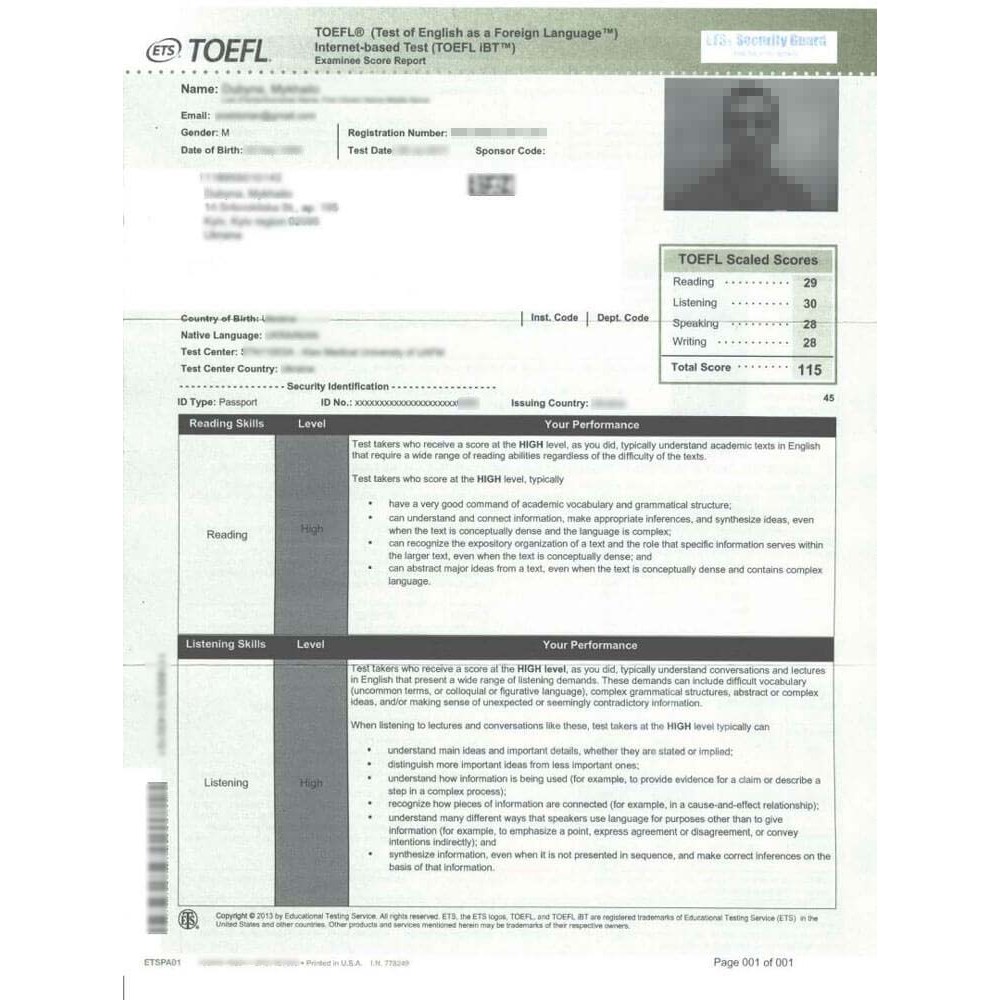 Toefl Certificate Without Exam - Image 2