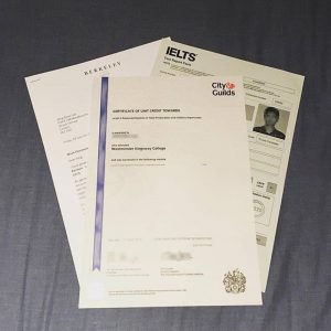 IELTS certificate